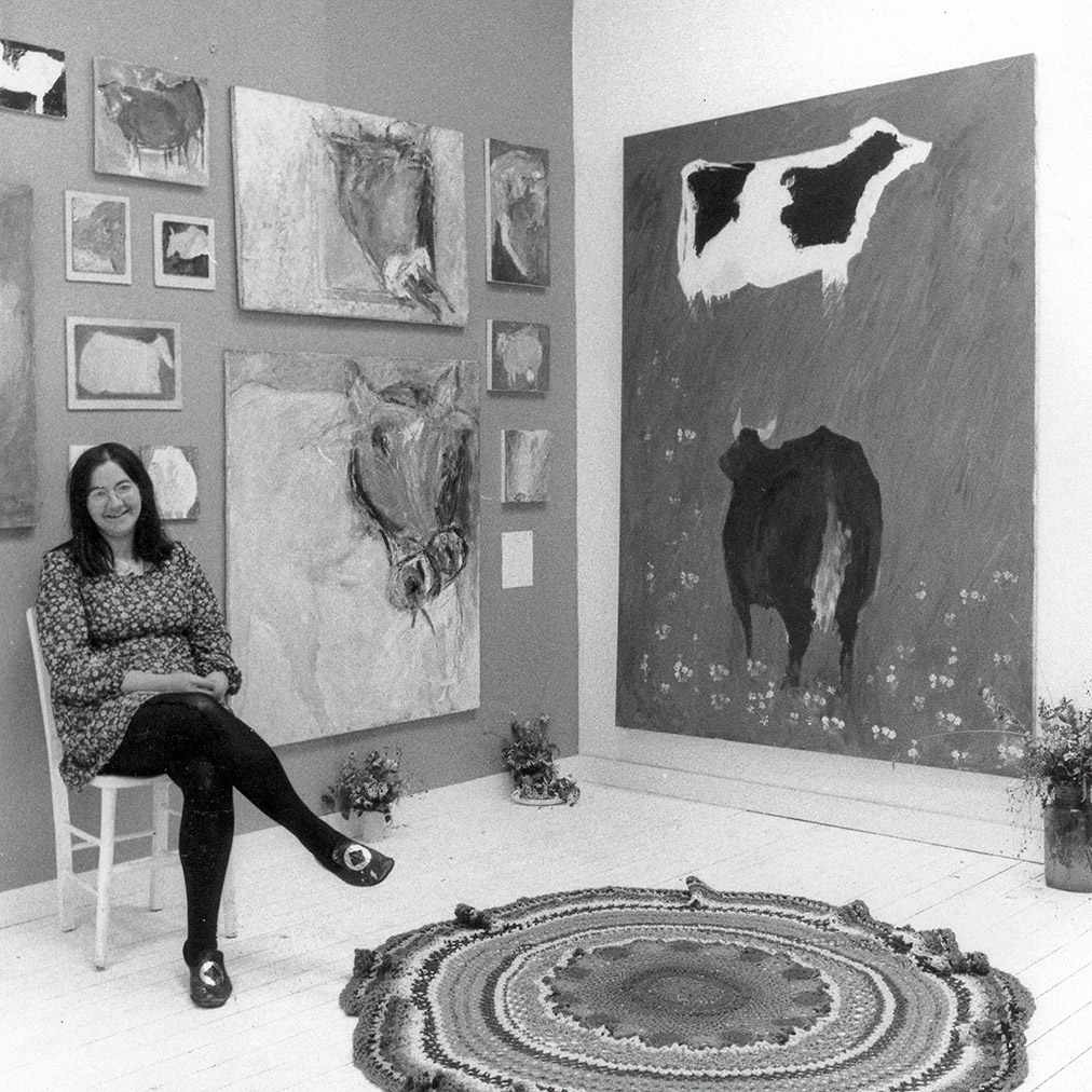 Barbara Hill at her diploma show